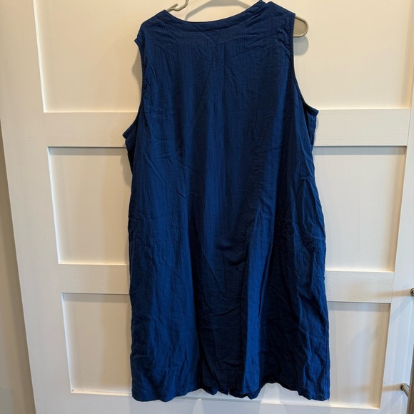 Blair Brand 2X Blue Sleeveless Dress - Picture 5 of 6